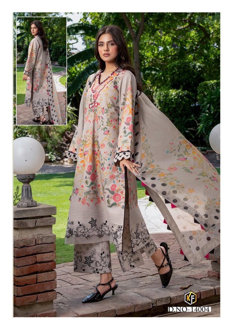 Kaneez Vol 14 By Keval Fab Lawn Cotton Printed Dress Material
